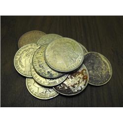 Lot of 10 Random Date Morgan Silver Dollars