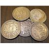 Image 1 : Lot of 5 Random Date Morgans