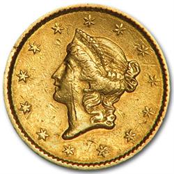 19th Century $ 1 Gold Liberty Coin