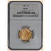 Image 1 : Stunning! 1885 $5 Liberty MS65 NGC