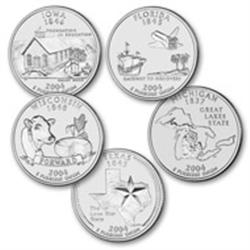 2004-P US Mint State UNC Quarters