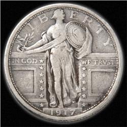 (10) 1917 Standing Liberty Quarters-VF GRADES!