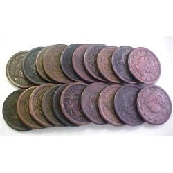Lot of 10 large Cents from Cache