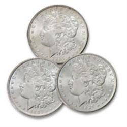 (3) Comstock Lode Silver Dollar Collection