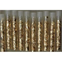 Lot of 10 Gold Vials-Flakes-Non Bullion