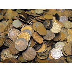 Lot of 50 Indian Head Pennies-goods