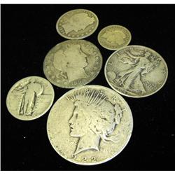 Lot of 6 "Liberty" Coins-