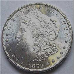 1879 S BU Morgan Silver Dollar