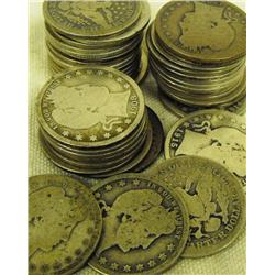 Lot of 10 Barber Quarters
