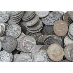 Lot of 100 Various Type 90% Halves