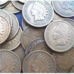 Lot of 100 Indian Head Pennies-goods plus