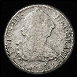 1783 Silver 8 Reale 1783 Silver Dollar