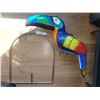 Image 7 : Hand-Painted Paper Mache Toucan with Perch