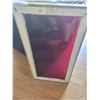 Image 2 : Wood-Framed Glass Window Panel With Red Tint