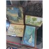 Image 1 : Four Framed Art Prints Featuring Landscapes and Romantic Scene