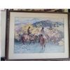 Image 8 : Six Western Cowboy Prints by Harold Bryant, Framed