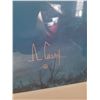 Image 3 : Framed Oceanic Dolphin Artwork Signed by A. Casay