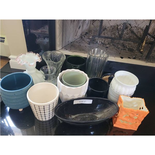 Glass, Ceramic, and Pottery Vases and Planters