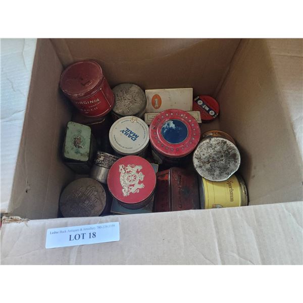 Vintage Tobacco and Advertising Tins