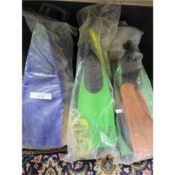 Snorkeling Gear with Fins, Mask, Snorkels, and Accessories
