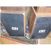 Image 3 : Vintage Wooden Floor Speakers with Cloth Grills