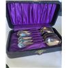Image 4 : Silver-Plated Decor, Including Spoons, Salt Shakers, and Display Boxes