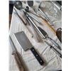 Image 2 : Kitchen Utensils and Decor Including Tools, Glass Bottles, and Strainers