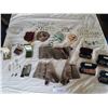 Image 1 : Collectibles Including Vintage Eyewear, Military Spats, Pins, Patches, and Buttons