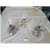 Image 1 : Three Glass Oil Lamps with Chimneys