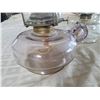 Image 3 : Three Glass Oil Lamps with Chimneys
