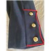 Image 3 : Vintage Military-Style Coat, Dark Blue, Size Small