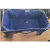 Image 1 : Blue Uline Collapsible Wagon with Folding Design and Telescoping Handle
