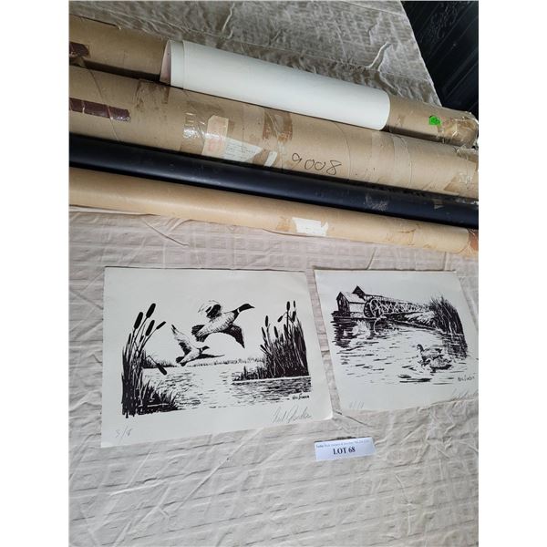 Mystery Lot of Art and Sketch Posters