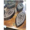 Image 3 : 7 Vintage Cast Iron Clothes Irons with Assorted Handles