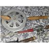 Image 5 : Vintage Fishing Rods With Reels, Wooden Case, and Accessories
