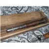 Image 7 : Vintage Fishing Rods With Reels, Wooden Case, and Accessories
