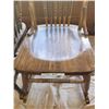 Image 4 : 2 Vintage Wooden Rocking Chairs with Spindle Backs