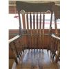 Image 6 : 2 Vintage Wooden Rocking Chairs with Spindle Backs