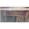 Image 3 : Handmade Antique Pine Table from Late 1800s, Quebec Origin