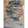 Image 1 : Garage Tools Including Screwdrivers, Pliers, and Miscellaneous Hand Tools