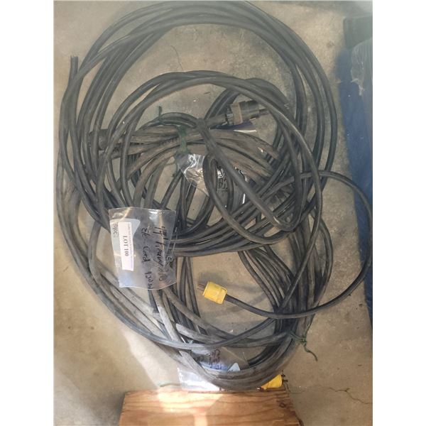 3 Heavy-Duty Power Cables, Approx. 26, 44, and 36 Lengths