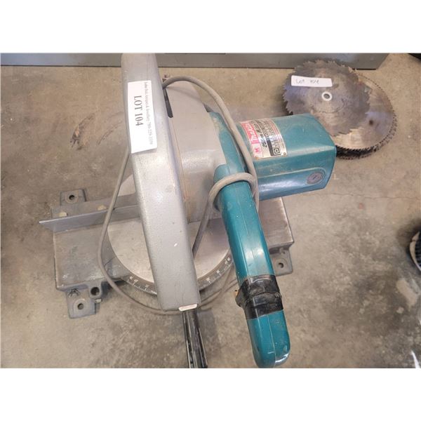 Makita Model 2400B 255mm Mitre Saw With Extra Blades