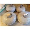 Image 1 : Four Granite Curling Rocks with Iron Handles, Circa 1940s