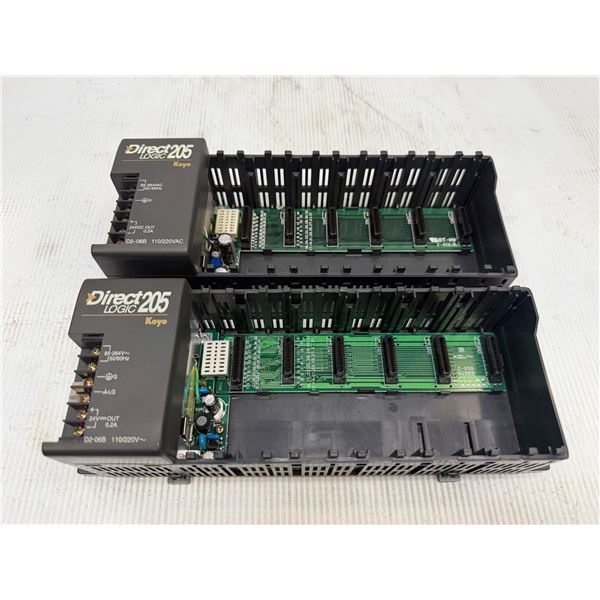(2) Direct Logic 205 Racks #D2-06B