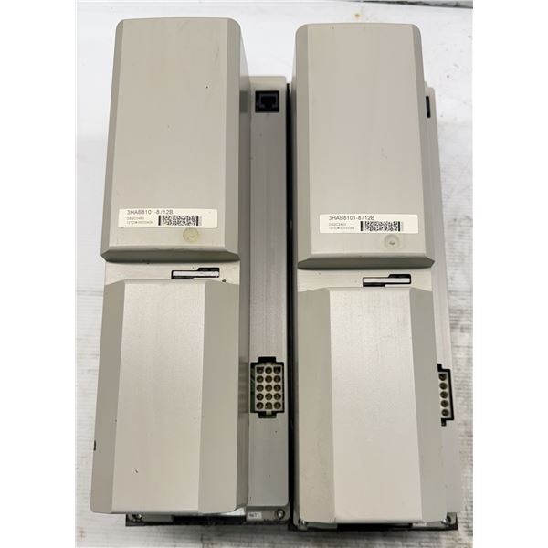 (2) ABB Robotics #3HAB8101-8/12B / DSQC346G Inmotion Industrial Robot Servo Drive