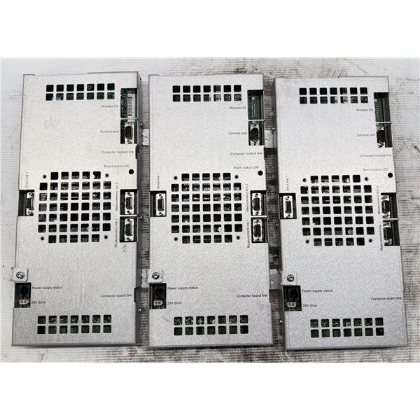 (3) ABB Robotics #3HAC 12815-1/11 / DSQC601 Axis Robot Controller Boards