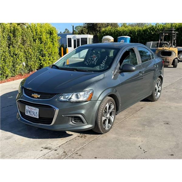 CHEV SONIC 2017 SALV/T-REPO-TMU-2 DAYS