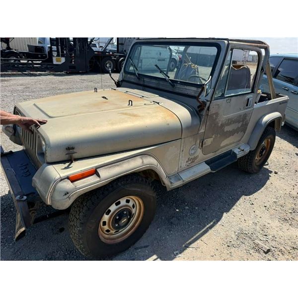 JEEP  WRANGLER 1988 APP/DUP-T-EXPORT ONLY-TMU