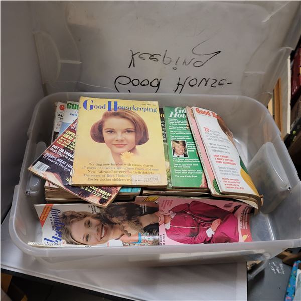 Large Tote with Vintage Good Housekeeping Magazines