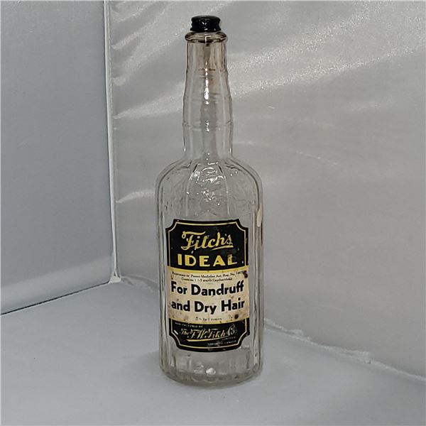 Antique Fitchs Ideal Hair Tonic Bottle